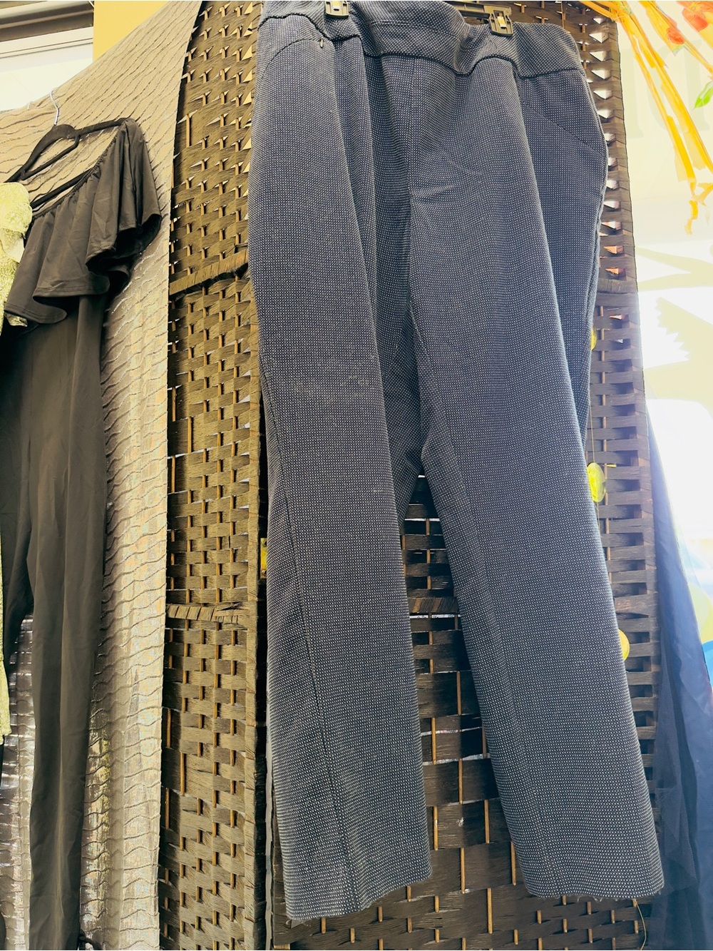 Investments Dark/Navy/Gray Wide-Leg Knit career, office, casual, comfortable